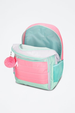 Zaino - Blu, verde e rosa