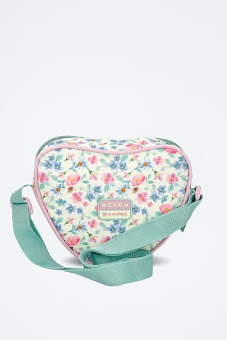 Borsa a tracolla - Rosa, verde e viola
