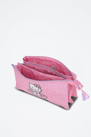 Astuccio Hello Kitty Sanrio - Bianco, rosa e viola