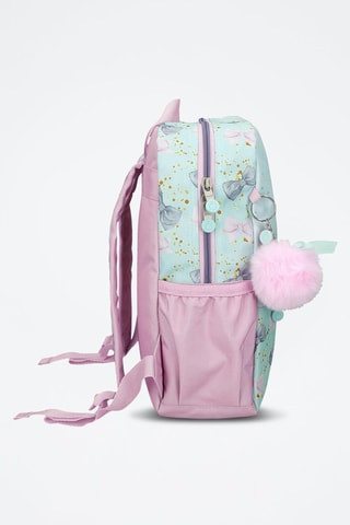 Zaino - Grigio, rosa, verde e viola