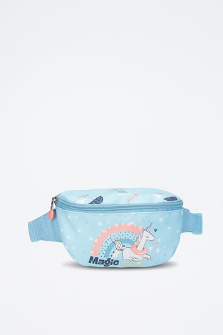 Marsupio - Bianco, blu e rosa