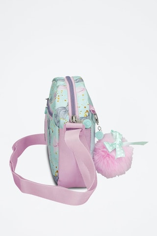 Borsa a tracolla - Rosa, verde e viola
