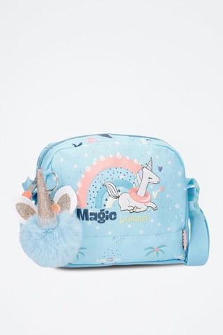 Borsa a tracolla - Blu e rosa