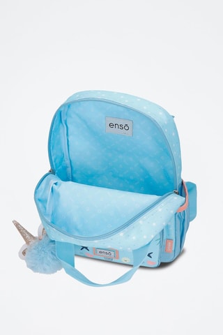 Zaino - Bianco, blu e rosa