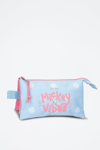 Trousse Topolino Disney - Bianco, blu e rosa