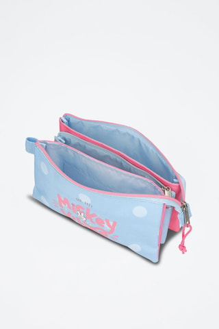 Trousse Topolino Disney - Bianco, blu e rosa