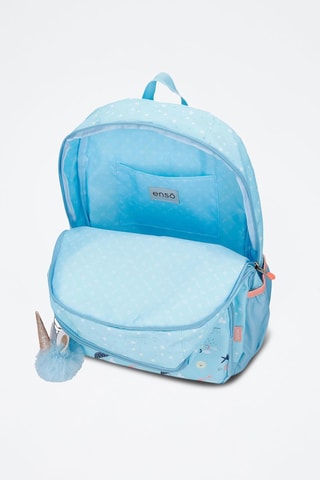 Zaino - Bianco, blu e rosa