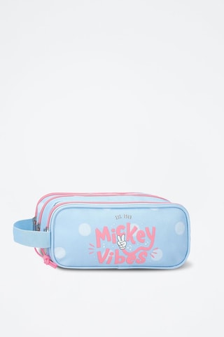Trousse Topolino Disney - Bianco, blu e rosa