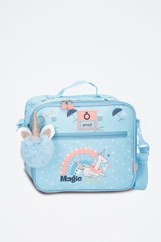 Borsa portapranzo termica - Blu e rosa