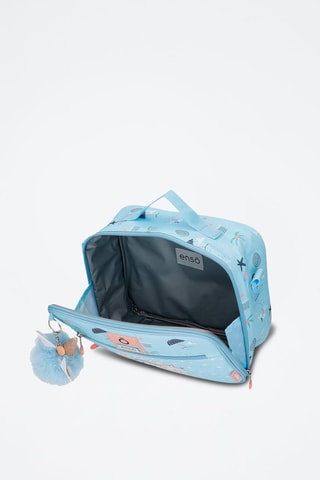 Borsa portapranzo termica - Blu e rosa