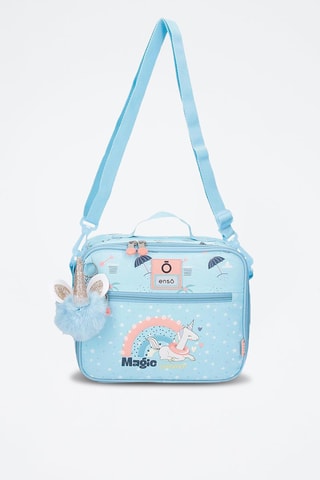 Borsa portapranzo termica - Blu e rosa