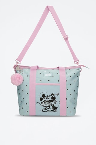 Shopping bag Topolino e Minni Disney - Blu e rosa