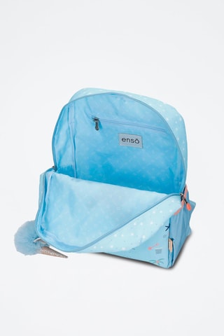 Zaino - Bianco, blu e rosa
