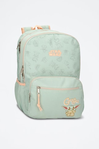 Zaino Baby Yoda The Mandalorian Star Wars - Blu e rosa
