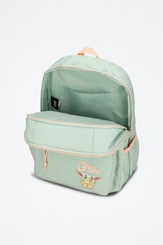 Zaino Baby Yoda The Mandalorian Star Wars - Blu e rosa