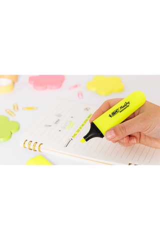 12 evidenziatori Marking Flat -  Giallo Fluo