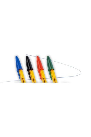 50 penne a sfera Cristal - Inchiostro rosso