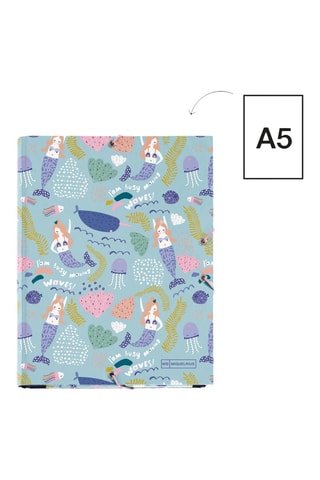 Raccoglitore con alette Sirena - Celeste - 18,5 x 24,5 x 2 cm