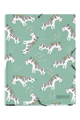 Raccoglitore con alette Zebra - Verde acqua - 18,5 x 24,5 x 2 cm
