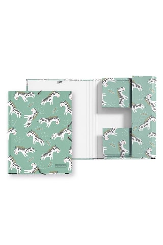 Raccoglitore con alette Zebra - Verde acqua - 18,5 x 24,5 x 2 cm