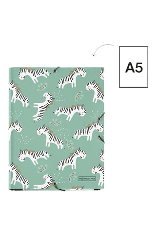 Raccoglitore con alette Zebra - Verde acqua - 18,5 x 24,5 x 2 cm