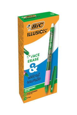 12 stylos-bille - Encre verte