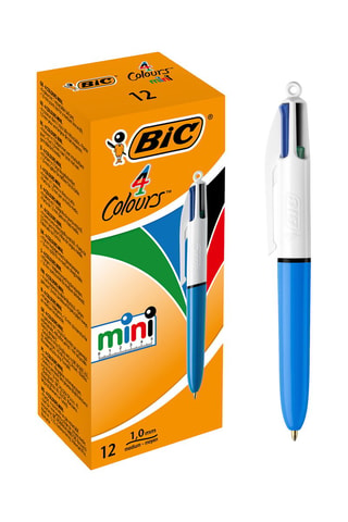 12 stylos-bille Mini - 4 encres
