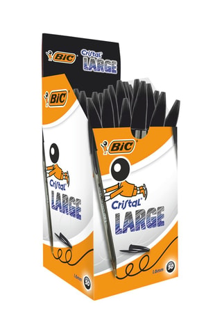 50 stylos-bille Cristal - Encre noire
