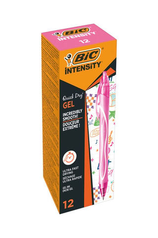 12 stylos-bille Gelo - Encre rose