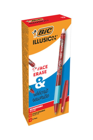 12 stylos-bille - Encre rouge