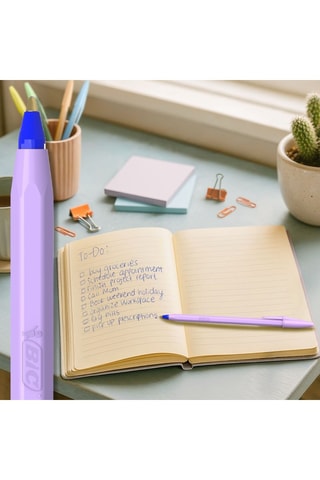 10 penne Cristal Pastel - Inchiostro blu