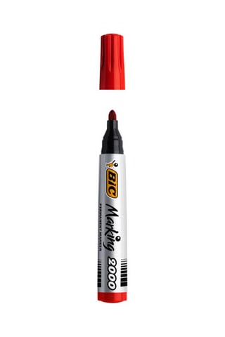 12 marqueurs permanents - Encre rouge