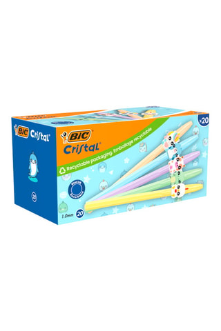 20 stylos-bille - Encre bleue