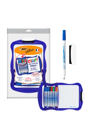 Kit lavagna Velleda double face + 8 pennarelli cancellabili