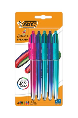 5 stylos-bille Smooth - 4 encres