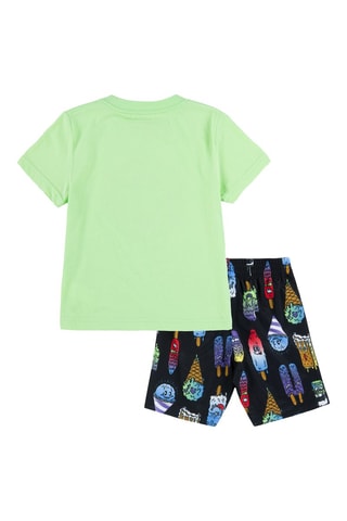 T-shirt et short - Noir et violet