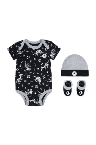 Ensemble 3 pièces - Blanc, noir et gris