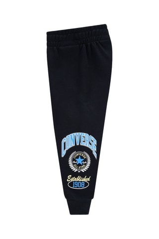 Sweat à capuche et pantalon en coton biologique - Noir