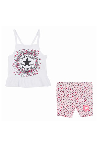 Débardeur et short - Blanc et rose
