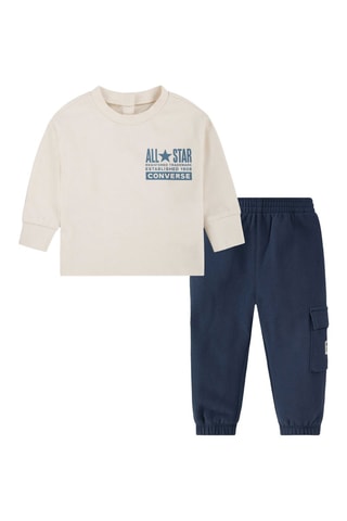 T-shirt et pantalon - Blanc et bleu