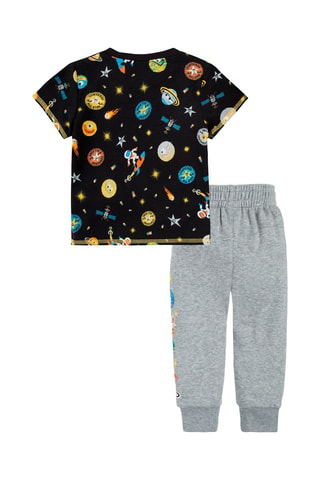 Tshirt et jogging - Noir, bleu et gris