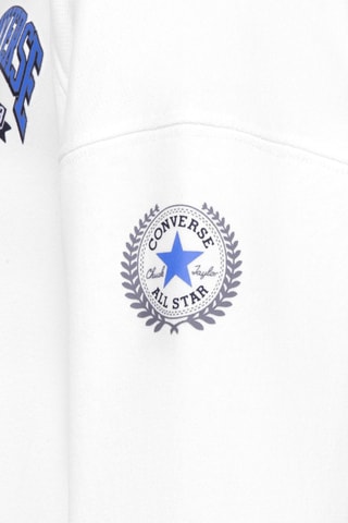 Sweat en coton biologique - Blanc, bleu et gris