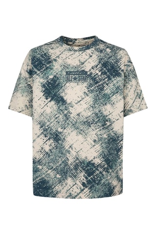 T-shirt tie and dye - Blanc et bleu