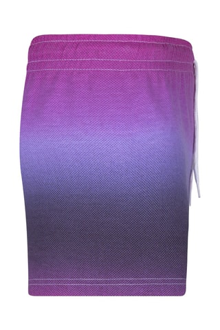 Short dip and dye taille haute - Blanc, rose et violet