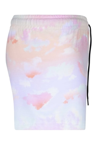 Short tie and dye taille haute - Orange, rose et blanc