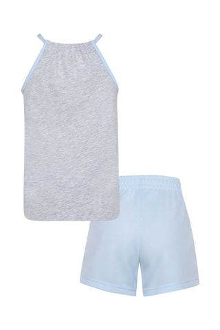 Débardeur et short - Bleu, rose et gris
