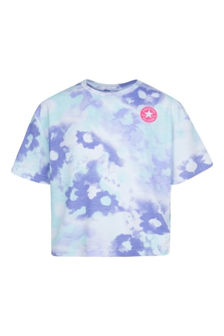 Crop top - Blanc et bleu