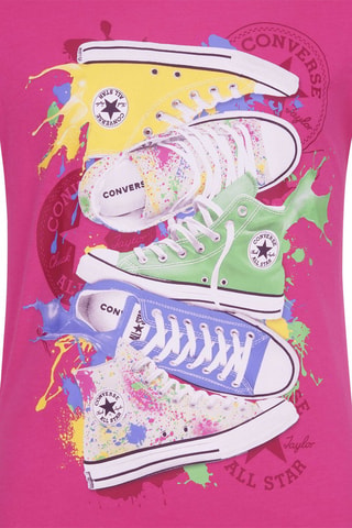 Tshirt - Blanc, vert, jaune et rose