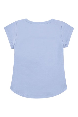 Tshirt - Blanc, noir, bleu et rose