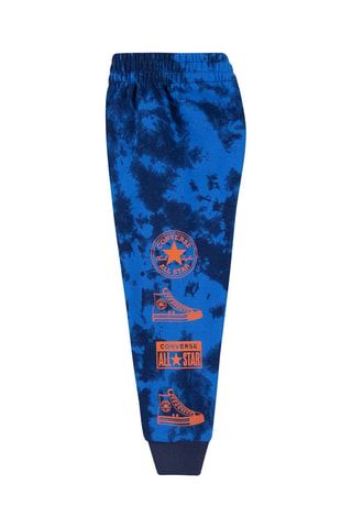 Sweat et jogging polaire tie and dye - Bleu et gris